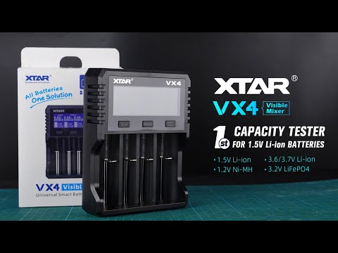 XTAR VX4, The First Capacity Tester for Rechargeable 1.5V Li-ion Batteries