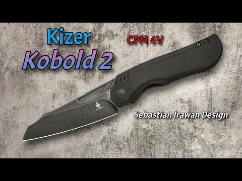 NEW Front Flipper Knife! Kizer Kobold 2 in 4V! Sebastian Irawan Design