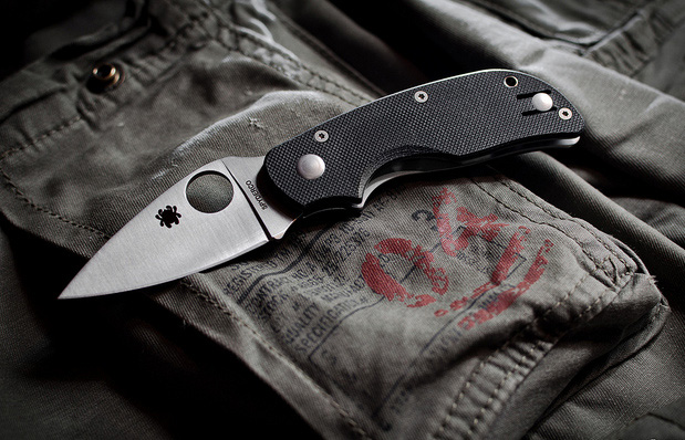 Download Spyderco Cat Knife G-10 Black - Plain Blade | Elite ...