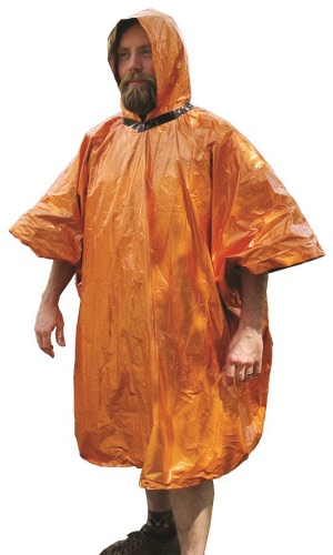 poncho outdoors