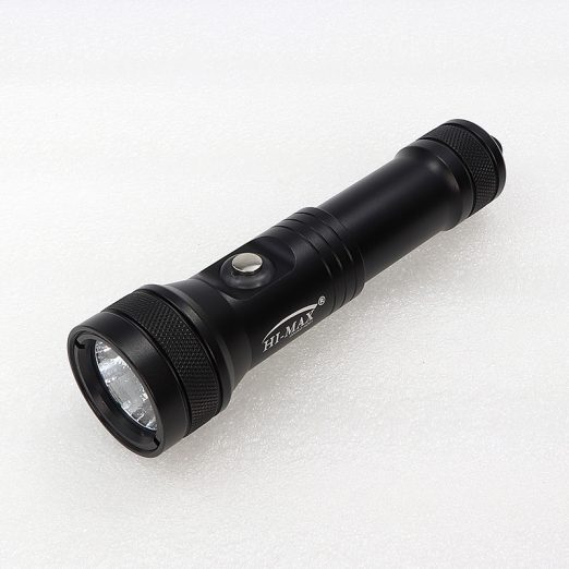 Hi-Max HD01 Rechargeable Dive Torch (Black), 1300 Lumens