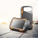 Outdoor Solar Power Bank with Flashlight - 30,000mAh