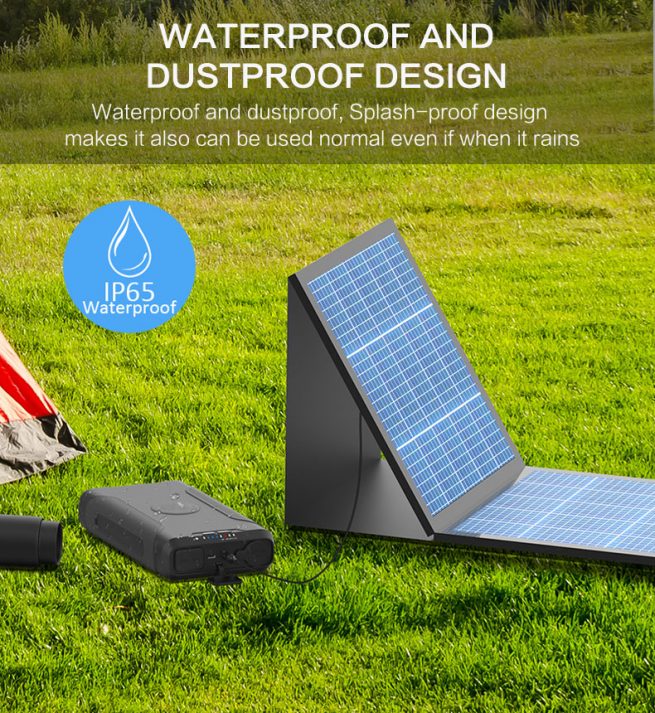 80w Choetech Solar Panel and 72,000mAh Power Bank Kit