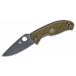 Spyderco Tenacious Lightweight - OD Green FRN with Black 8Cr13MoV Blade - C122PODBK