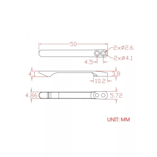 CIVIVI T001D Black Titanium Pocket Clip with 6 PCS Screws for WE Knife Co. and CIVIVI Knife Models