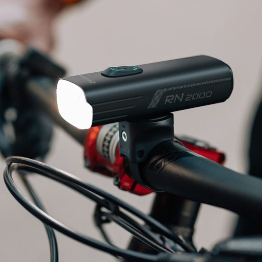 Olight RN 2000 Rechargeable Front Bike Light with Light Sensor, Vibration Sensor, and Wireless Remote Control (2000 Lumens)