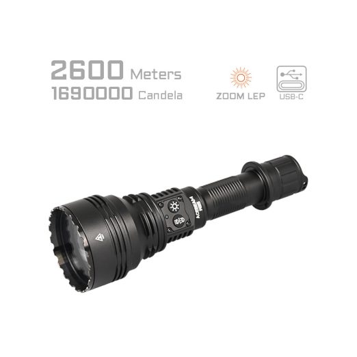 AceBeam W35 LC DEL Zoom Rechargeable LEP Flashlight (2.6km Throw)