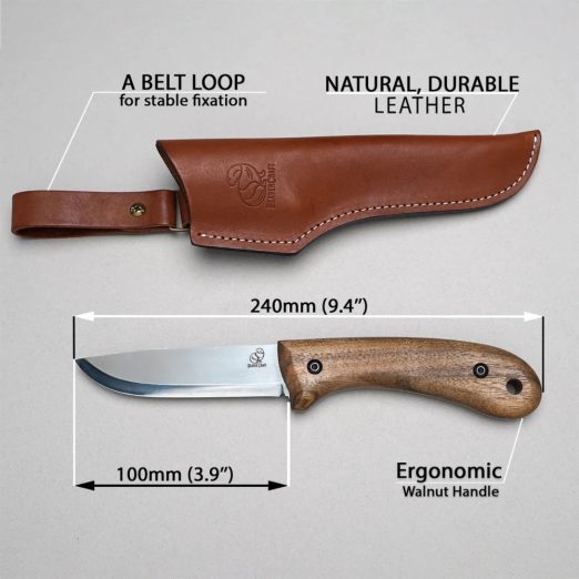 BeaverCraft BSH2 Glacier Bushcraft Knife - 4.13