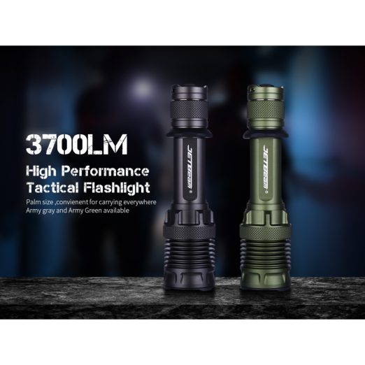 JETBeam M37 PRO Rechargeable High Performance Tactical Light (3700 Lumens, 465 Metres)