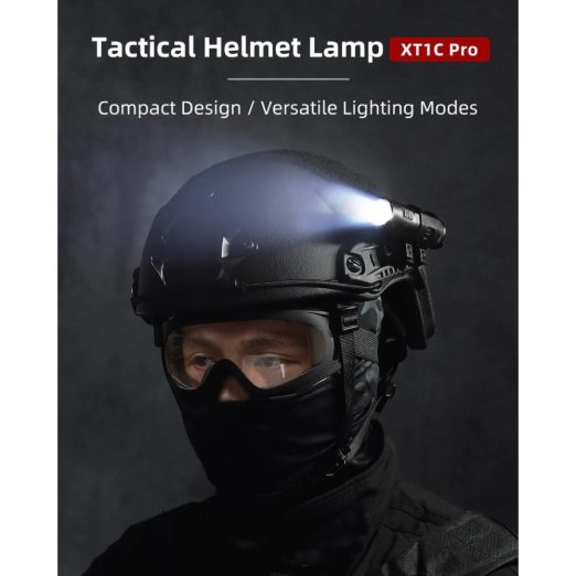 Klarus XT1C Pro Tactical Pocket Light with Red Light and Optional Helmet Mount (1000 Lumens, 200 Metres)
