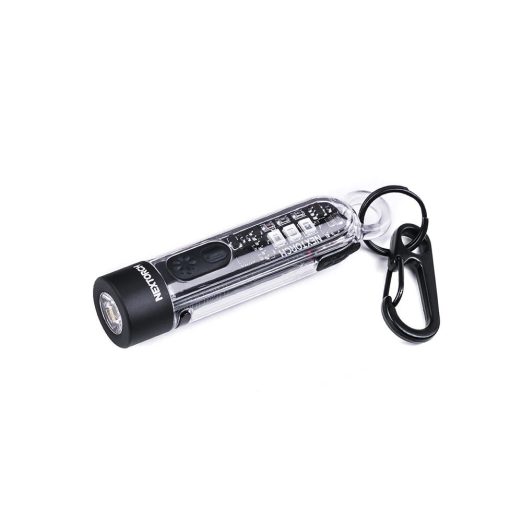 NEXTORCH K40 Rechargeable Keyring Torch (300 Lumens, 78 Metres) with Strobe (700 Lumens), and Auxiliary Red, Blue, 405nm UV Light Sources