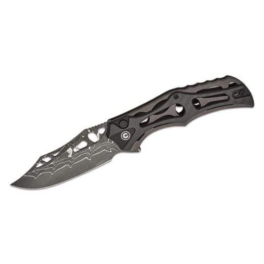 CIVIVI Biophase, Skeletonised Aluminium and Carbon Fibre Overlaid G10 Handles, Damascus Blade, C23083C-DS1