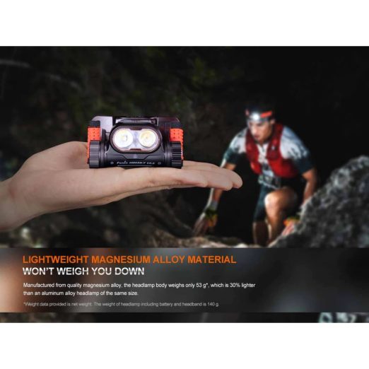 Fenix HM65R-T V2.0 Rechargeable Dual Output Trail-Running Headlamp (1600 Lumens)