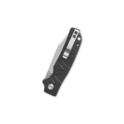 QSP Kali QS159-F1 - Black Aluminium Handle with Stonewashed 14C28N Blade