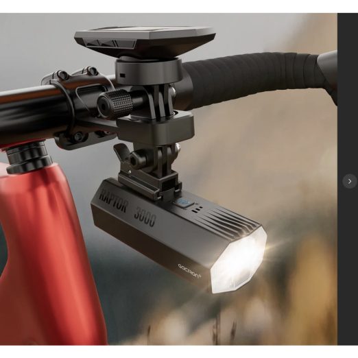 Gaciron Raptor-3000 Ultra Bright Rechargeable Front Bicycle Light with Wireless Remote Switch (3000 Lumens)