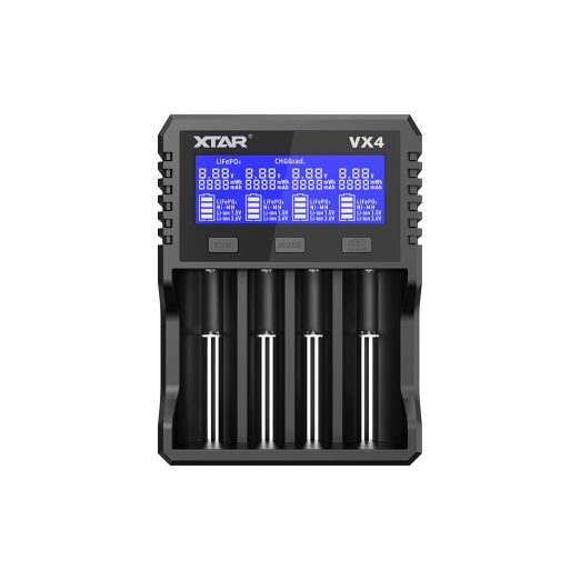 XTAR VX4 Visible Mixer 4-Bay Smart Battery Charger and Tester