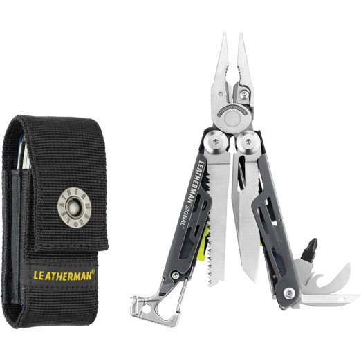 Leatherman SIGNAL® Grey with Button Pouch