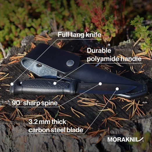 Morakniv Garberg BlackBlade™ with Leather Pouch (C)