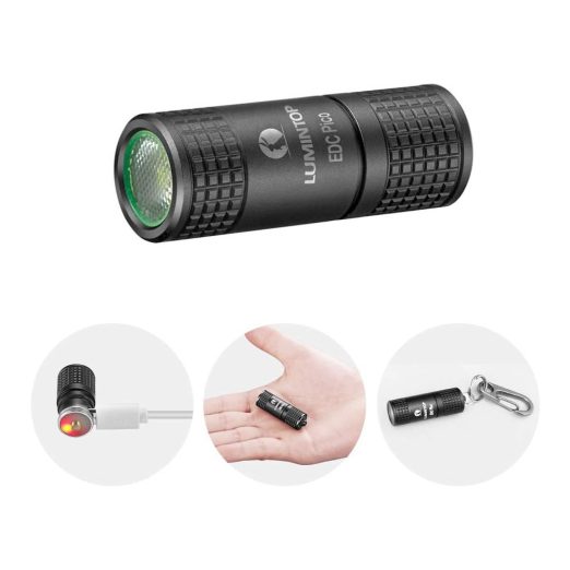 Lumintop EDC Pico V2.0 Rechargeable Keychain Torch (130 Lumens, 40 Metres)